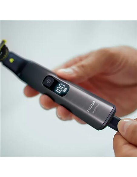 Trimmer pentru bărbați Philips OneBlade Pro 360 QP6551/15, Crom