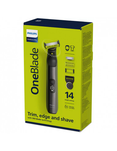Trimmer pentru bărbați Philips OneBlade Pro 360 QP6551/15, Crom