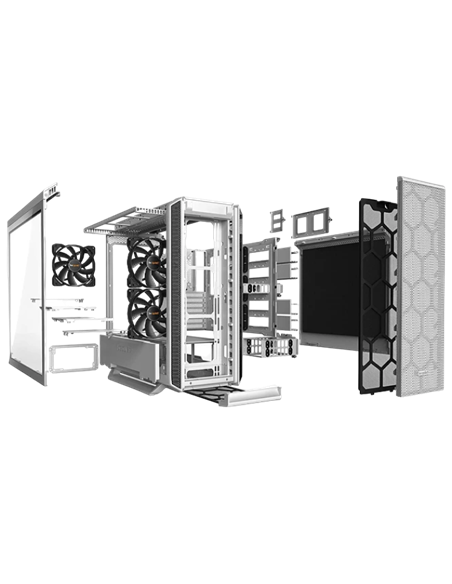 Carcasă PC be quiet! Silent Base 802 Window, Midi-Tower, ATX PS2 , Alb