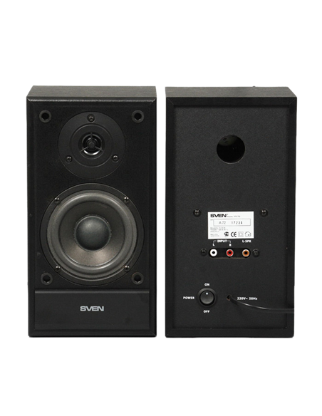 Компьютерные колонки 2.0 SVEN SPS-702, Чёрный