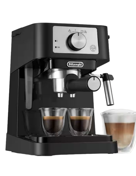 Cafetiera manuala DeLonghi EC260BK, 1100W, Negru