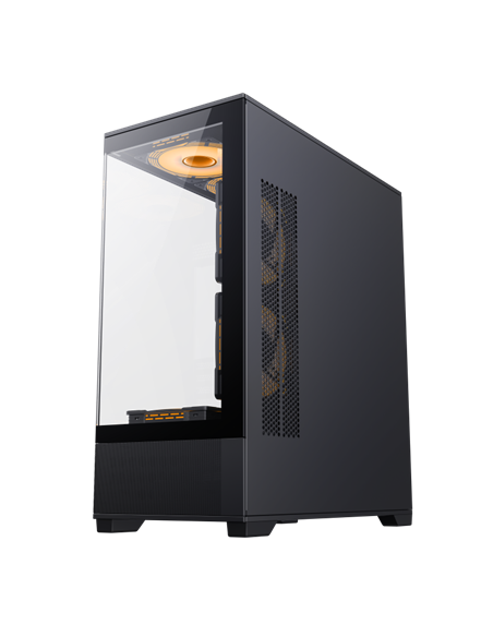Carcasă PC Gamemax VISTA, Midi-Tower, Fără PSU, Negru