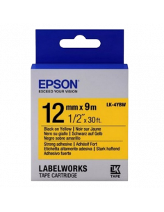 Epson LK-4YBW, 12мм х 9м 2