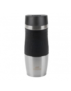Cană termos Rivacase 90346SL, 0,38L, Oțel Inoxidabil | Negru
