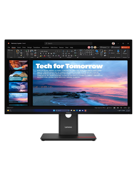 27" Monitor Lenovo T27QD-40, IPS 2560x1440 WQHD, Eclipse Black