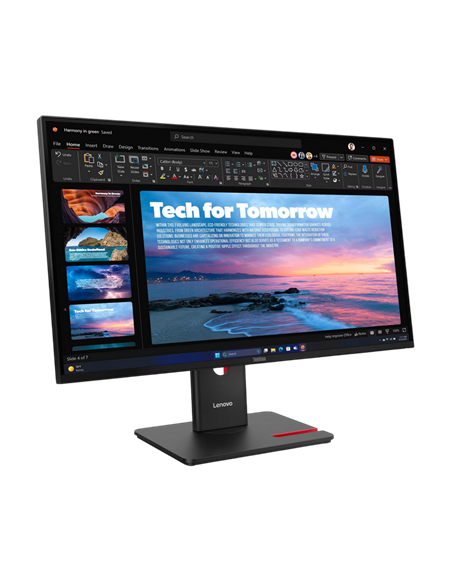 27" Monitor Lenovo T27QD-40, IPS 2560x1440 WQHD, Eclipse Black