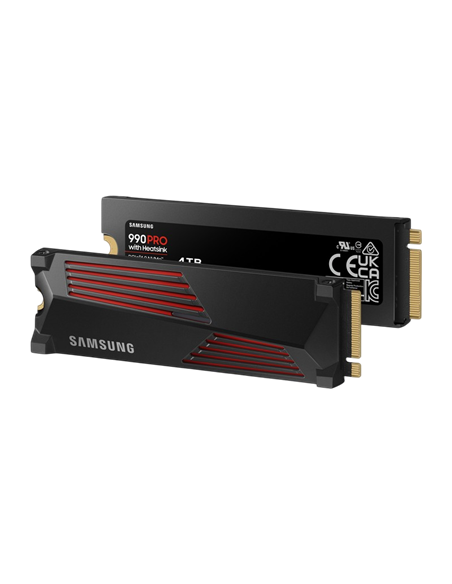 Накопитель SSD Samsung 990 PRO с радиатором, 4000Гб, MZ-V9P4T0GW