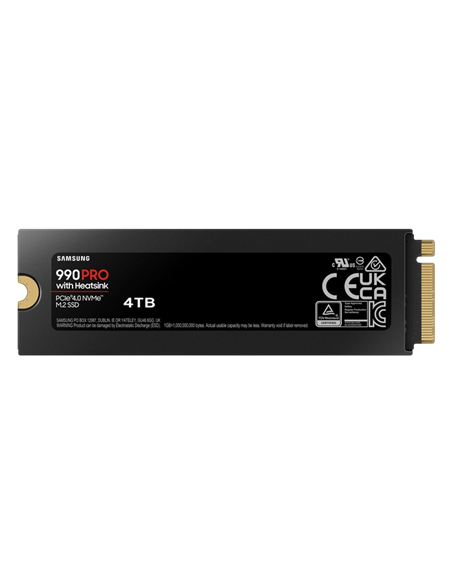 Накопитель SSD Samsung 990 PRO с радиатором, 4000Гб, MZ-V9P4T0GW