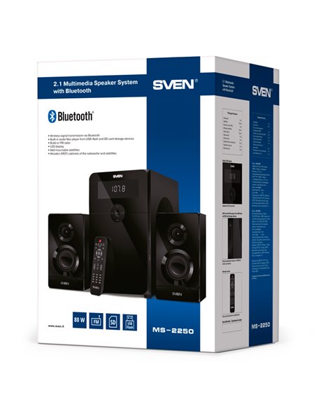 Boxe pentru calculator 2.1 SVEN MS-2250, Negru