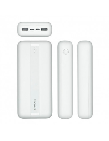Acumulator extern RivaCase VA2081, 20000mAh, Alb