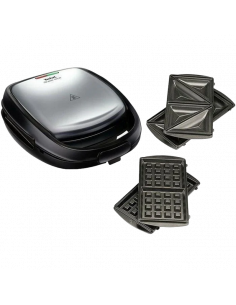 Сэндвичница-Мультипекарь Tefal SW341D12, Серебристый | Черный 2
