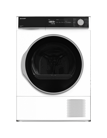 Сушильная машина Sharp KDNHH0S7GW2EE, 10кг, Белый