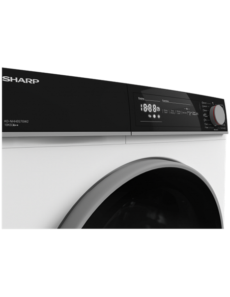 Сушильная машина Sharp KDNHH0S7GW2EE, 10кг, Белый