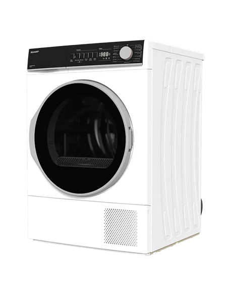 Uscător de rufe Sharp KDNHH0S7GW2EE, 10kg, Alb