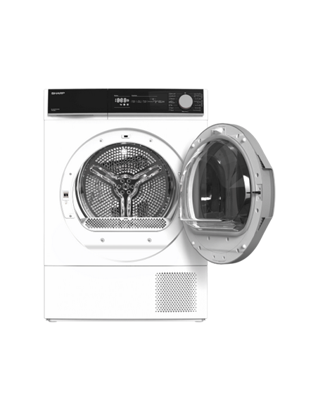Uscător de rufe Sharp KDNHH0S7GW2EE, 10kg, Alb