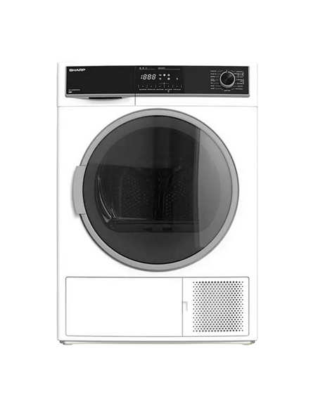 Uscător de rufe Sharp KDNHH0S7GW2EE, 10kg, Alb