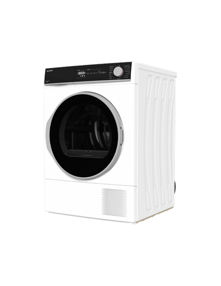 Uscător de rufe Sharp KDNHH0S7GW2EE, 10kg, Alb