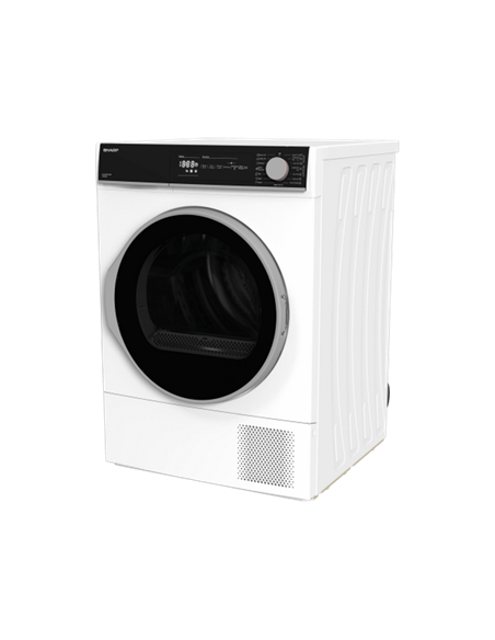 Uscător de rufe Sharp KDNHH0S7GW2EE, 10kg, Alb