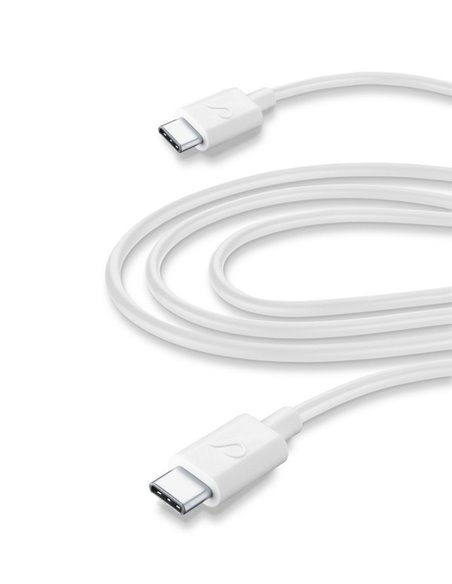 Cablu de încărcare și date Cellularline Power Cable, USB Type-C/USB Type-C, 3m, Alb Cablu de încărcare și date Cellularline Power Cable, USB Type-C/USB Type-C, 3m, Alb