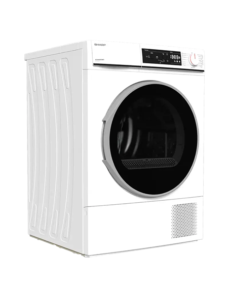 Uscător de rufe Sharp KDNHA8S7GW21EE, 8kg, Alb