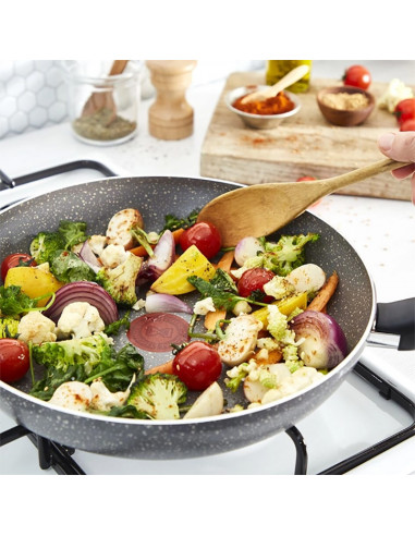 Tigaie WOK Tefal B5791942, 3,6L, 28cm, Grey