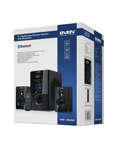 Компьютерные колонки 2.1 SVEN MS-2050, Чёрный