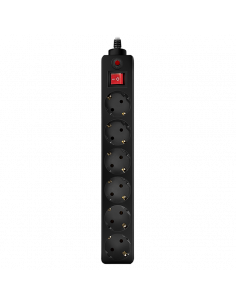 Prelungitor electric SVEN Optima, 6 Prize, 5m, Negru