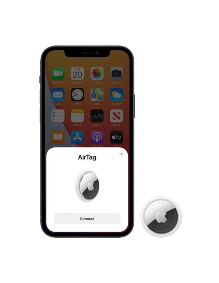 Tracker inteligent Apple AirTag, Alb