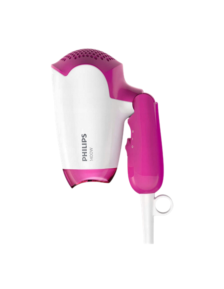 Компактный фен Philips DryCare Essential BHD003/00, 1400 Вт, Белый | Розовый Компактный фен Philips DryCare Essential BHD003/00, 1400 Вт, Белый | Розовый