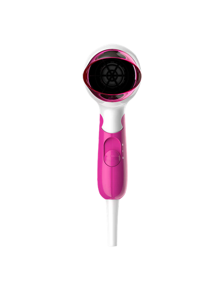Uscător de păr compact Philips DryCare Essential BHD003/00, 1400 W, Alb | Roz