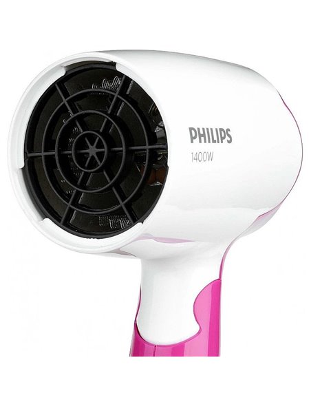 Компактный фен Philips DryCare Essential BHD003/00, 1400 Вт, Белый | Розовый Компактный фен Philips DryCare Essential BHD003/00, 1400 Вт, Белый | Розовый