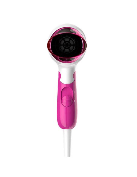 Uscător de păr compact Philips DryCare Essential BHD003/00, 1400 W, Alb | Roz