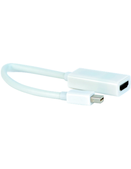 Adaptor Video Cablexpert A-mDPM-HDMIF-02-W, MiniDP (M) - HDMI (F), 0,15m, Alb