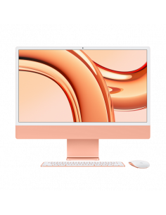 Computer All-in-One Apple iMac A2873, 24", M3 with 8-core CPU and 10-core GPU, 16GB/1024GB, macOS Sonoma, Portocaliu