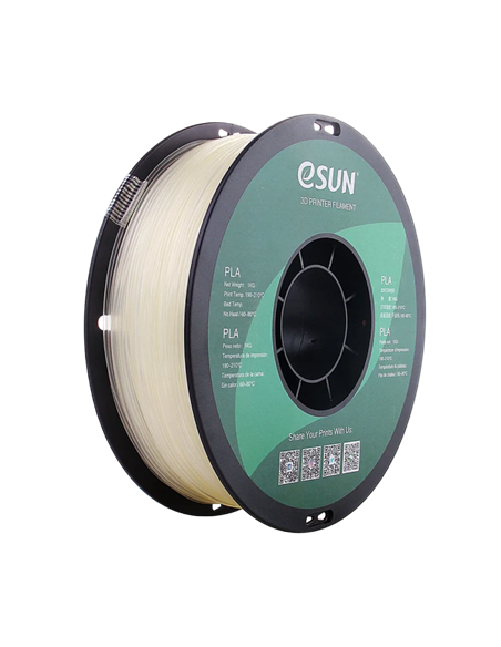 Filament pentru imprimantă 3D ESUN PLA Transparent, 1.75 mm, 1kg