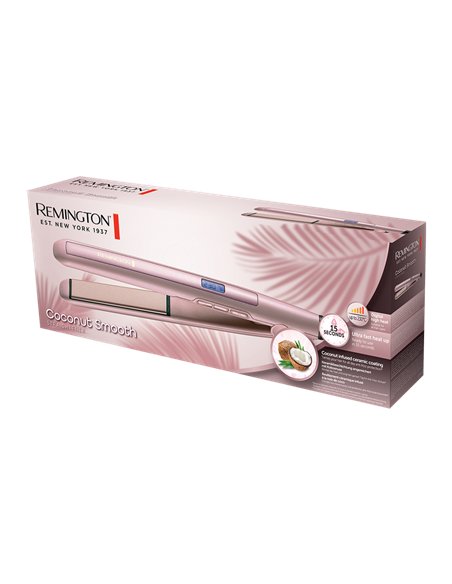 Выпрямитель для волос Remington Coconut Smooth S5901, Розовый