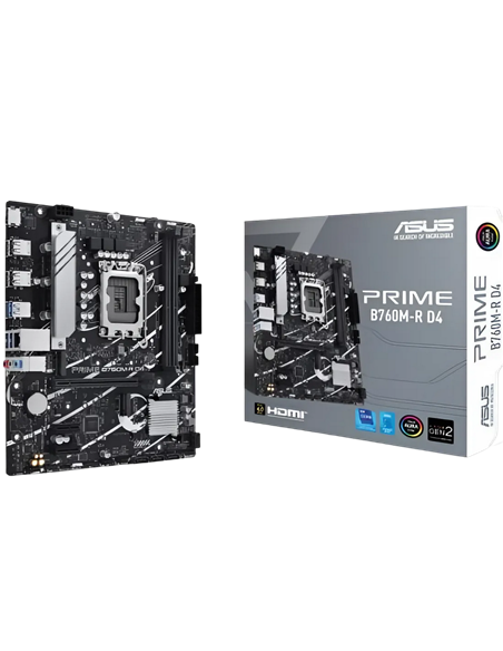 Placă de bază ASUS PRIME B760M-R D4, LGA1700, Intel B760, Micro-ATX