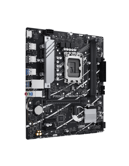 Материнская плата ASUS PRIME B760M-R D4, LGA1700, Intel B760, Micro-ATX
