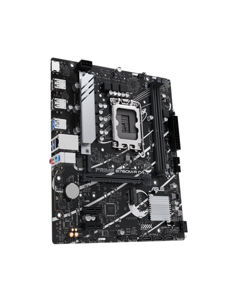 Материнская плата ASUS PRIME B760M-R D4, LGA1700, Intel B760, Micro-ATX