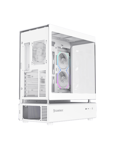 Carcasă PC Gamemax N80 WH, Midi-Tower, Fără PSU, Alb