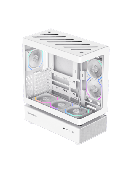 Carcasă PC Gamemax N80 WH, Midi-Tower, Fără PSU, Alb