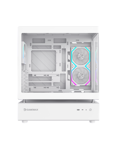 Carcasă PC Gamemax N80 WH, Midi-Tower, Fără PSU, Alb