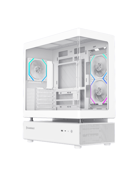 Carcasă PC Gamemax N80 WH, Midi-Tower, Fără PSU, Alb
