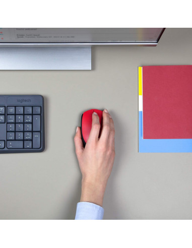 Беcпроводная мышь Logitech M171, Красный