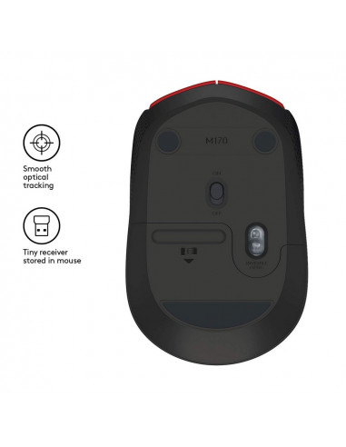 Беcпроводная мышь Logitech M171, Красный
