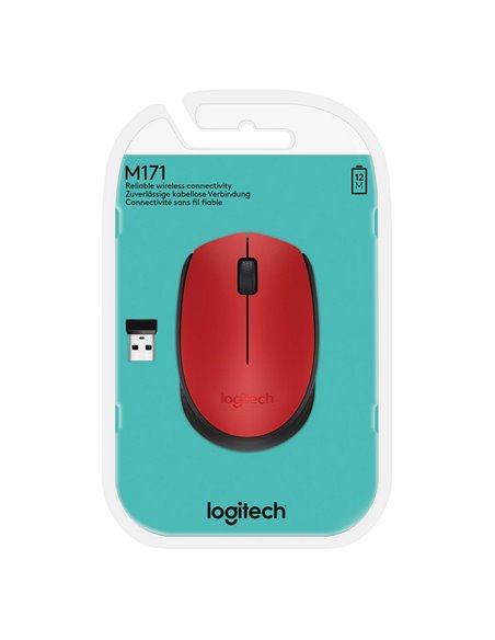 Mouse Wireless Logitech M171, Roșu