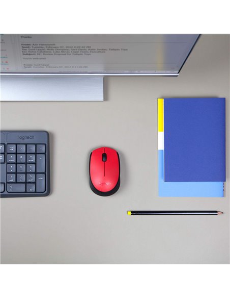 Mouse Wireless Logitech M171, Roșu