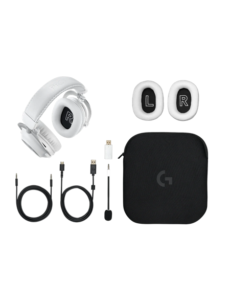 Căști gaming Logitech G Pro X 2, Fără fir, Alb