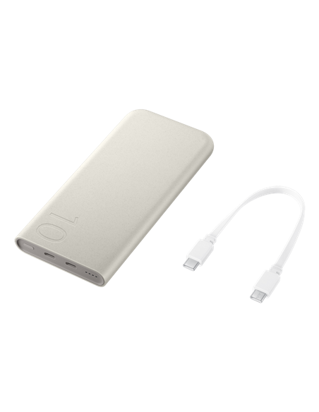 Acumulator extern Samsung Super Fast Charging, 10000mAh, Bej