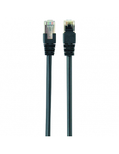 Patch cord Cablexpert PP22-2M/BK, Cat5e FTP, 2m, Negru